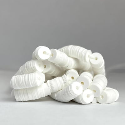 Lentejuela 4mm Blanco metálico1