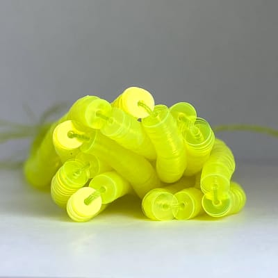 Lentejuela 5mm transparente amarillo2
