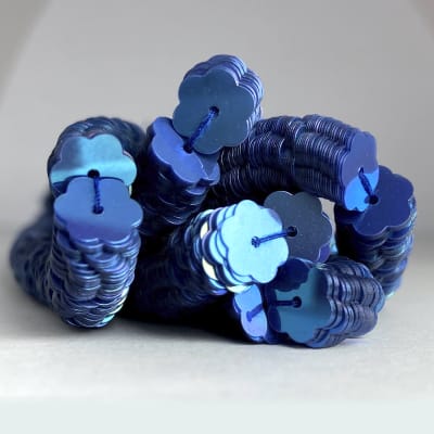 Lentejuela plana jazmín 8mm 236 Azul Oscuro1