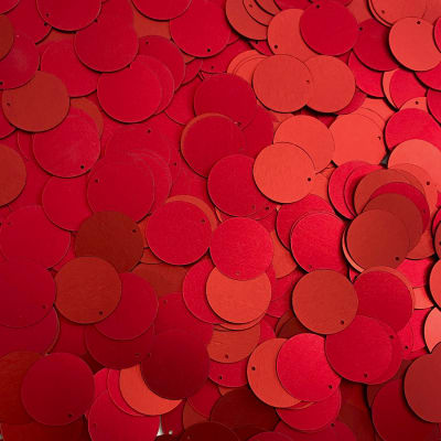 Lentejuela 17mm Rojo mate