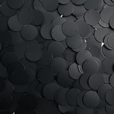 Lentejuela 17mm Negro mate