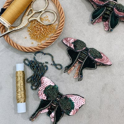 Kit insectario 3 mariposas terciopelo