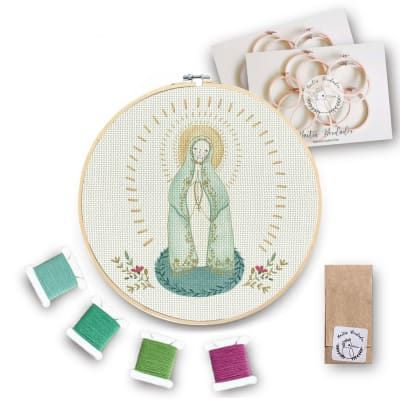Mini Kit para bordar Virgen de Fátima1