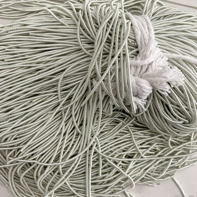 Alambre francés texturado bullion Plata