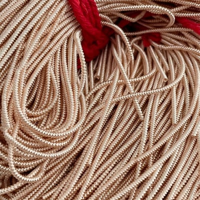 Alambre francés texturado bullion Rose gold1