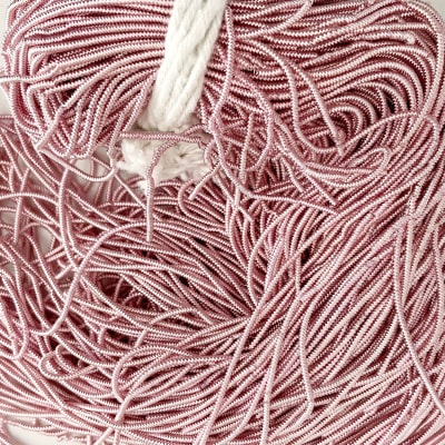 Alambre francés texturado bullion Rosado claro1
