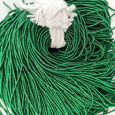 Alambre francés texturado bullion Verde1