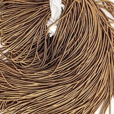 Alambre francés texturado bullion Oro antiguo