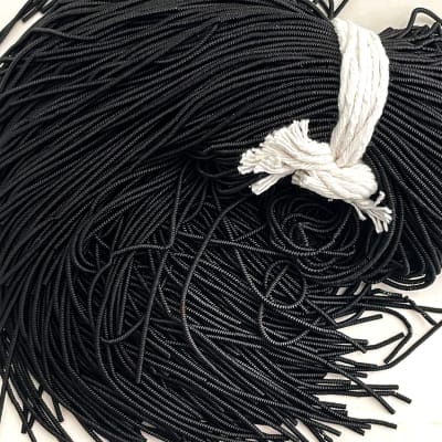 Alambre francés texturado bullion Negro