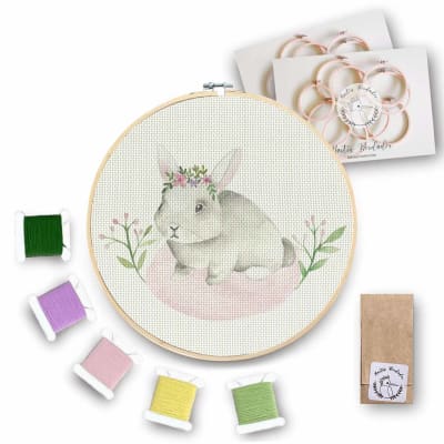 Mini Kit para bordar Coneja1