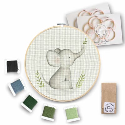 Mini Kit para bordar Elefante1
