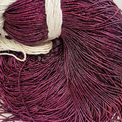 Alambre Frances bullion brillante Morado1