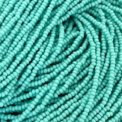 Mostacillas calibradas No.11 Verde Agua