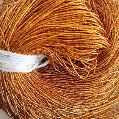 Alambre Frances bullion brillante Naranjo claro