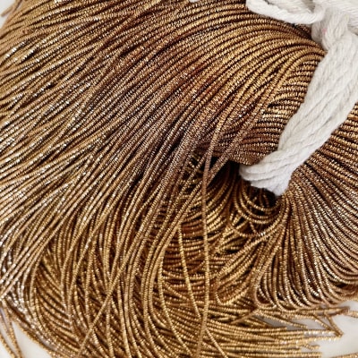 Alambre Frances bullion brillante Oro Antiguo