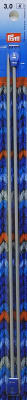 Aguja tricotar tipo palillo aluminio 30cm-3mm gris1