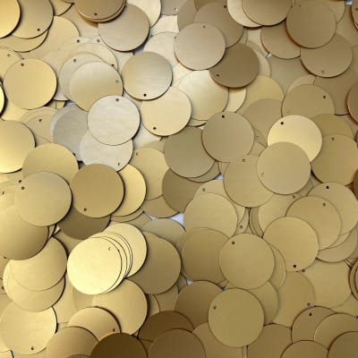 Lentejuela 17mm Oro mate 401