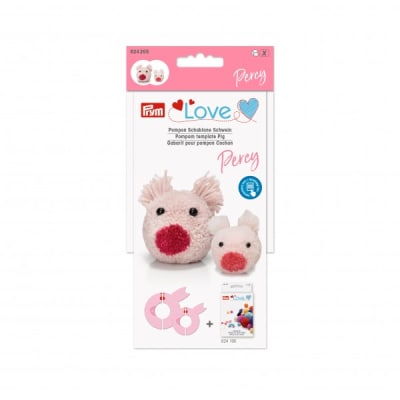 Plantilla de Pompones Percy Pig
