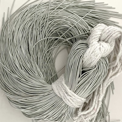 Alambre Francés Plata oxidado mate