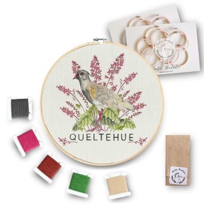 Mini Kit para bordar Queltehue