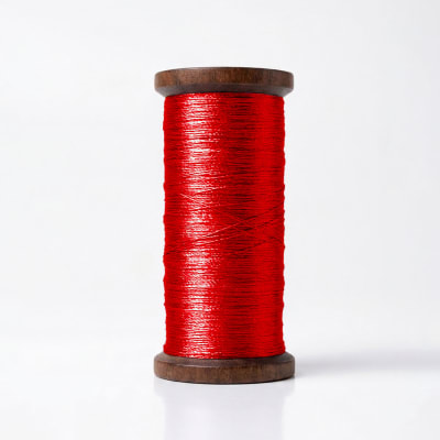 Hilo Seda vintage Rojo1