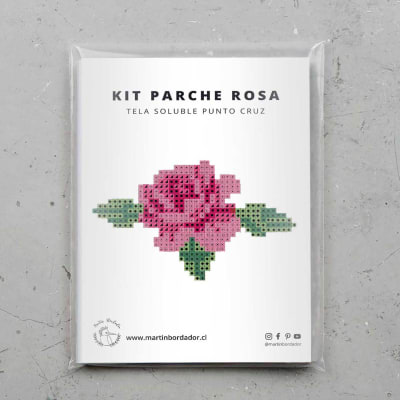 Parche Soluble en agua Rosa