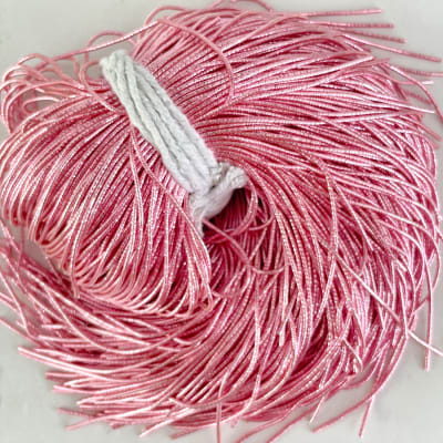 Alambre frances bullion brillante rosado