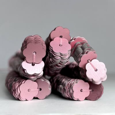 Lentejuela Jazmin 6mm Rosa mate 4091