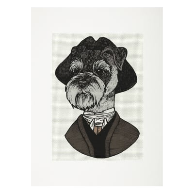 Lienzo para bordar Schnauzer1