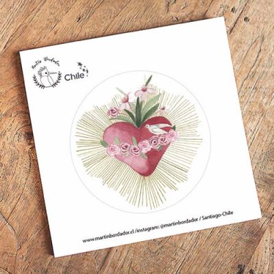 Sticker Sagrado Corazón de María1