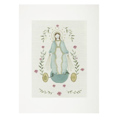 Lienzo para bordar Virgen de los Rayos1