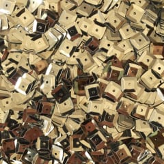 Lentejuela 6mm metálica Oro