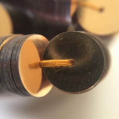 Lentejuela 8mm metálica Oro
