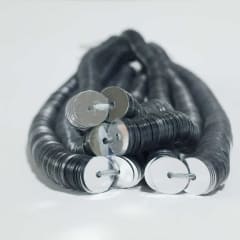 Lentejuela 6mm Plata 02 Metálico