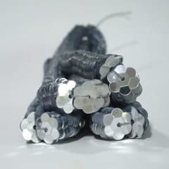 Lentejuela Jazmin 8mm Plata 02 metalica