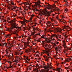 Lentejuela 3mm Rojo 04 Metálico