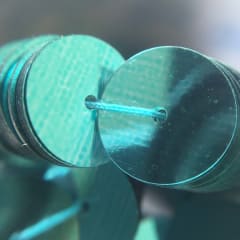 Lentejuela 8mm metálica Verde agua