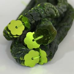 Lentejuela Jazmin 6mm Verde limon 08 metálica
