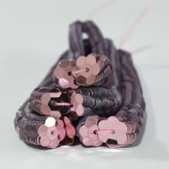 Lentejuela Jazmin 6mm Rosa 09 metalica