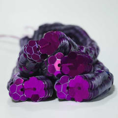 Lentejuela Jazmin 8mm Morado 10 metalica