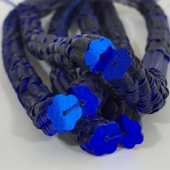 Lentejuela Jazmin 8mm Azul rey 11 metalica