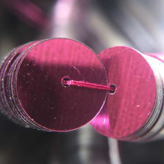 Lentejuela 8mm metálica Vino