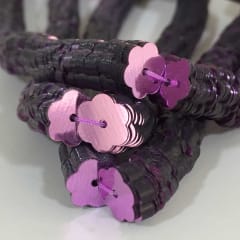 Lentejuela Jazmin 6mm Lila 18 metalica