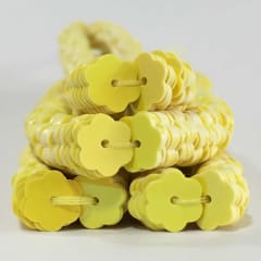 Lentejuela Jazmin 8mm Amarillo 204 nacarado