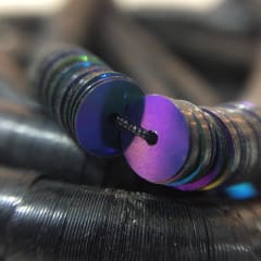 Lentejuela 6mm Gris tornasol nacarado
