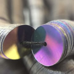 Lentejuela 8mm nacarado Gris