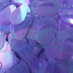 Lentejuela Ovalada transparente morado
