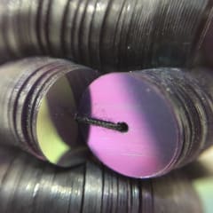 Lentejuela 8mm transparente Morado