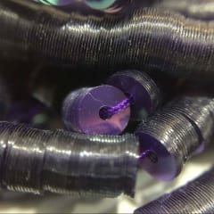 Lentejuela 5mm Morado Transparente
