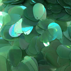 Lentejuela ovalada 20mm 223 Verde transparente